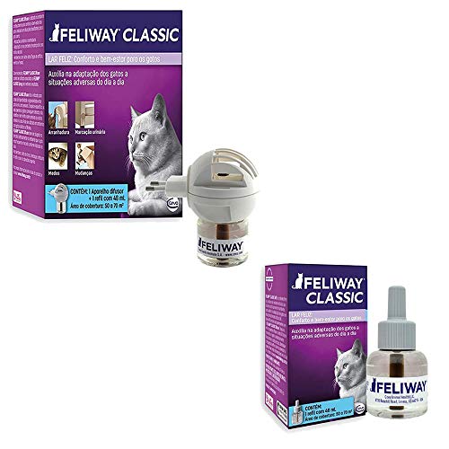 Combo Feliway Classic 1un Difusor Com Refil + 1un Refil 48ml Extra