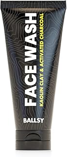 Ballsy Jabón facial para hombre, exfoliante l...