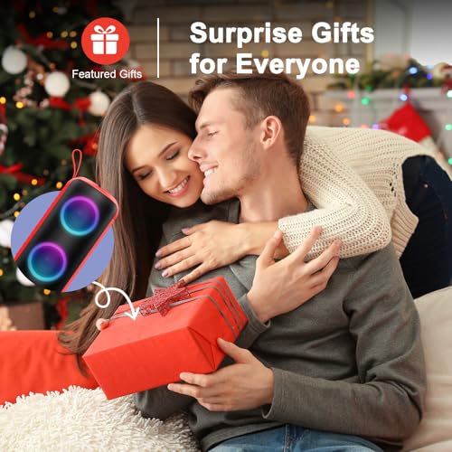 Altavoz Bluetooth Potente 24W, Altavoz Portatil Bluetooth 5.3 con Refuerzo del Bass, Impermeable IPX6, 7 Cambios RGB, 12H Reproducción Bluetooth Speaker con Emparejamiento TWS, Ideal para Exteriores - imagen 7