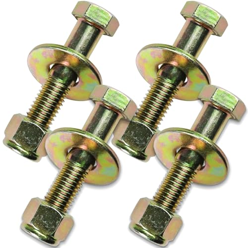 Image of 5 /8 inch x 3 inch Hex Head Bolt by Color Galvanization with Nylon Lock nut and Large Size Washer Assortment Kit,Alloy Steel,Grade 5.(4pcs Pack). by Metalsuberg