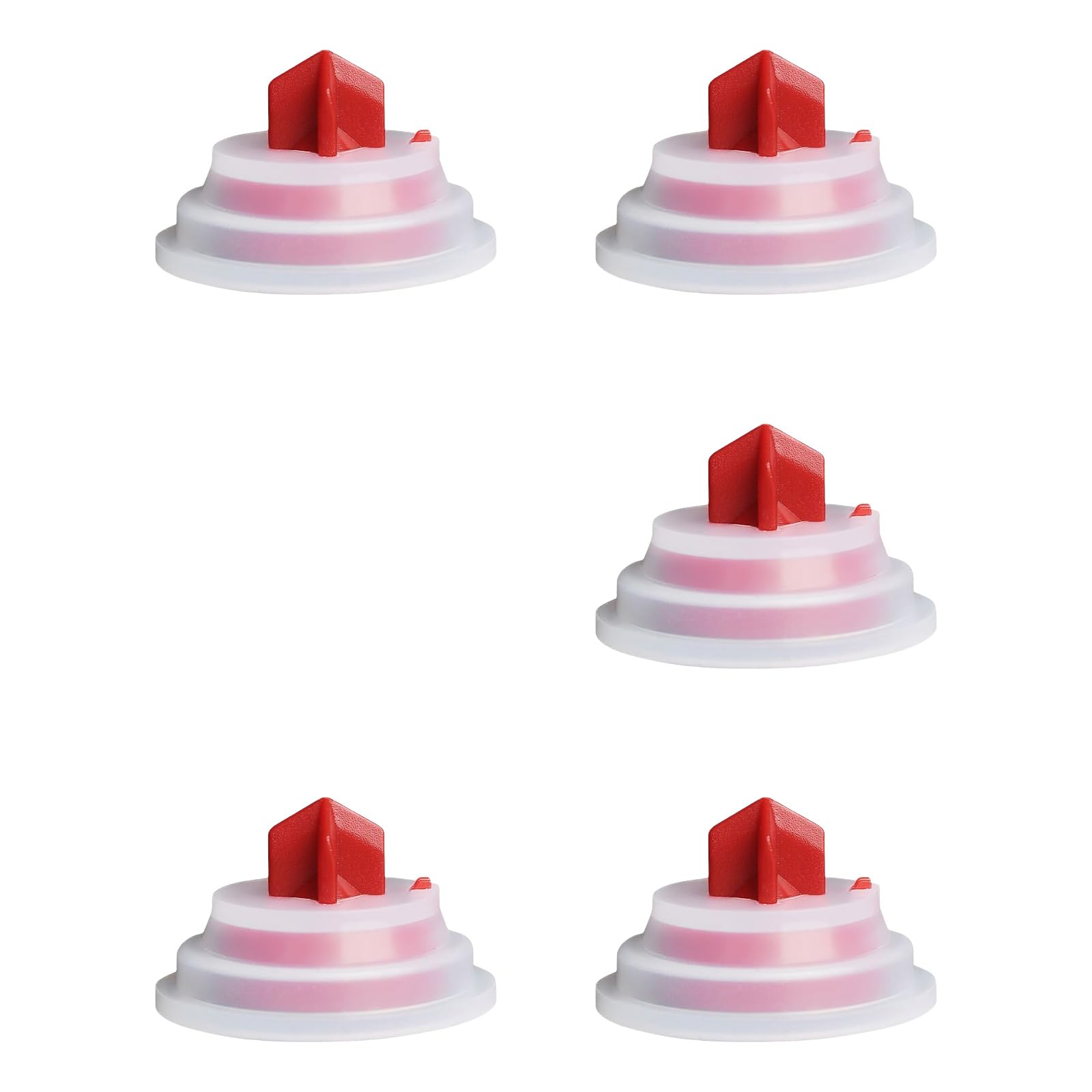 5 Piece Toilet Tank Silicone Washer Set Flexible Bathroom Seal Gasket Set Replacement for Most Brand Tanks
