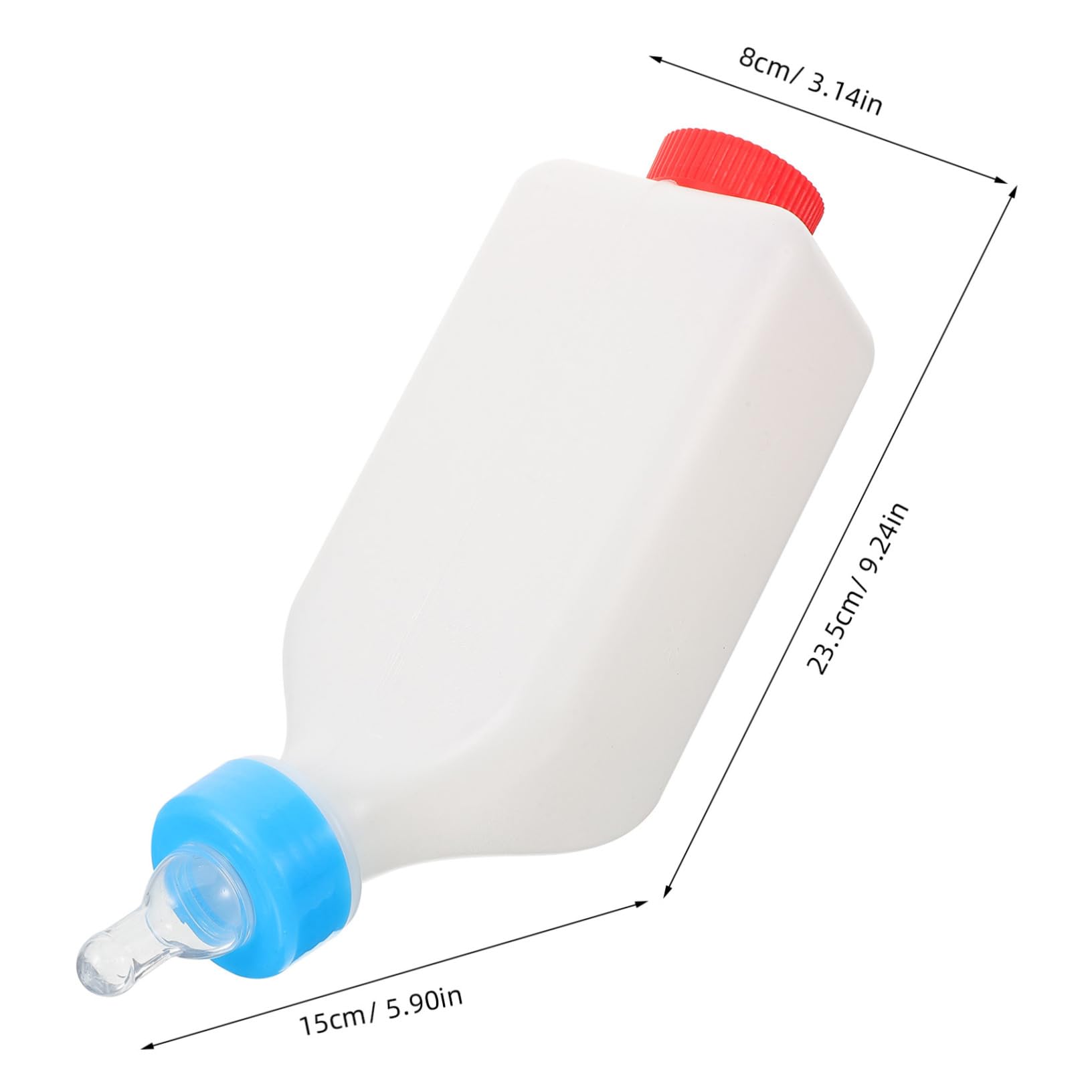 BESPORTBLE 5 Piezas Botella De Pet Cerdito Pequeña Botella De Leche De Ganado Biberón Para Terneros Biberón Para Ovejas Contenedor De Alimentación De Mascotas El Plastico