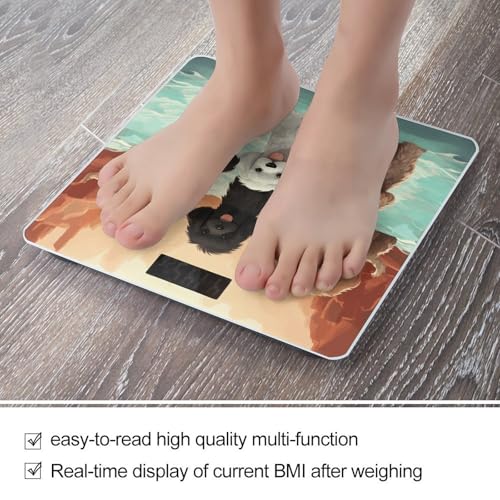 Báscula Digital de Baño 400 lb LCD Vidrio Templado miniatura 5