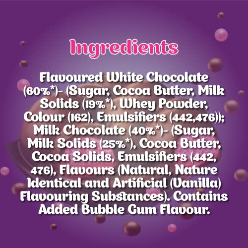 Image of Cadbury Dairy Milk Silk Bubbly Bubblegum Chocolate Bar, 120 Gram