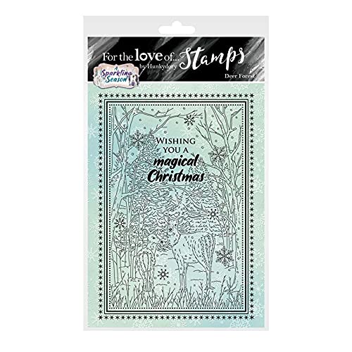 HunkyDory Crafts- for The Love of Stamps - Deer Forest A6 Stamp - FTLS766