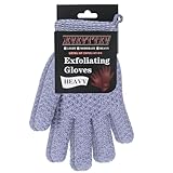 Exfoliating Dual Texture Bath Gloves for Shower Spa Massage and Body Scrubs, Dead Skin Cell Remover, body scrubber with Hanging Loop