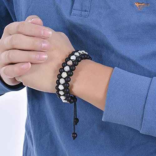 Bracelet en pierre tressée à 3 couches : un lien unique à partager - 3