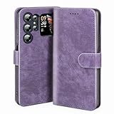 JNERBUYI Flip Handyhülle für Oukitel C62/Oukitel C62 Pro, PU Lederhülle mit Magnetische Wallet Hülle, Portemonnaie Flip Hülle, Stoßfeste Schutzhülle. Lila