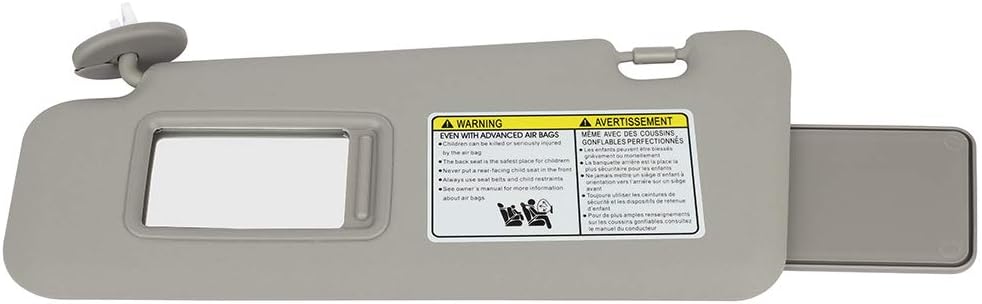 SCITOO Car Sun Visor Assbembly Fit for 2008-2013 for Toyota for Highlander Gray with Sunroof(Left and Right Sides)