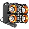 Fenton MDJ200 Draadloze Bluetooth Party Speaker 150 Watt, met Ingebouwde Accu, Microfoon, Verlichte Luidsprekers, LCD…