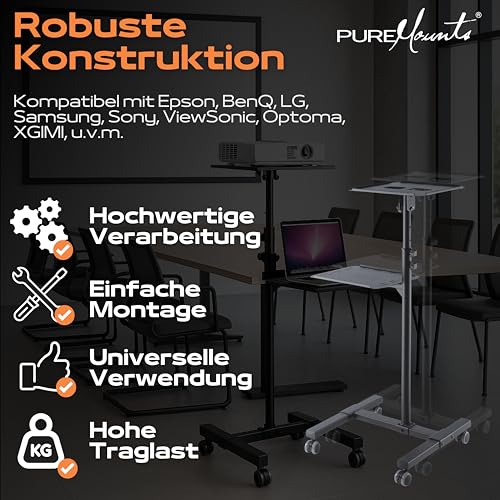 Table de projection inclinable et réglable PureMounts PM-PCART-10 noire - 7