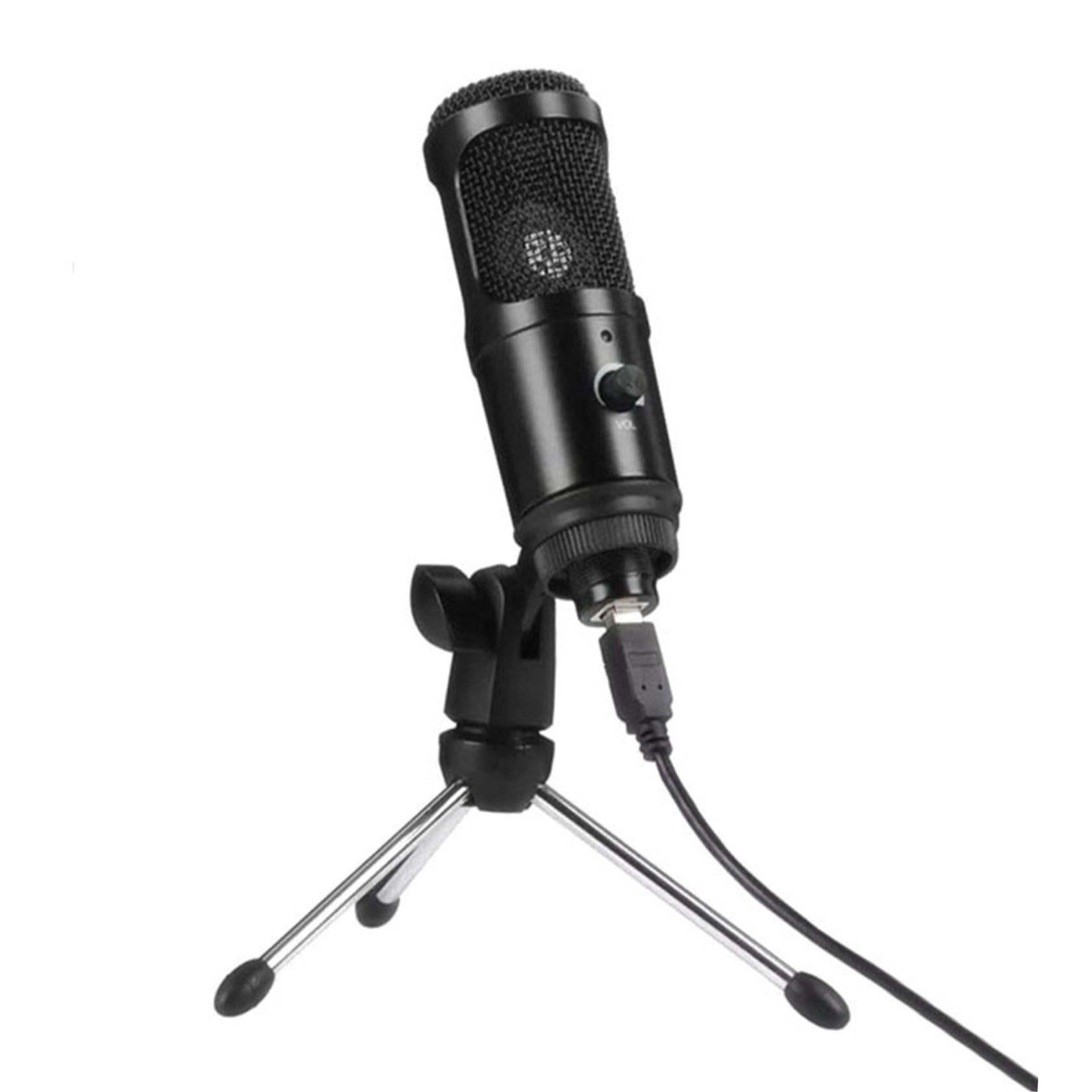 Toyvian USB Kondensatormikrofon Abs Material und Halterung mit Nierencharakteristik Zufälliger Stil Geeignet für Aufnahme Gaming und Videokonferenzen Am Laptop