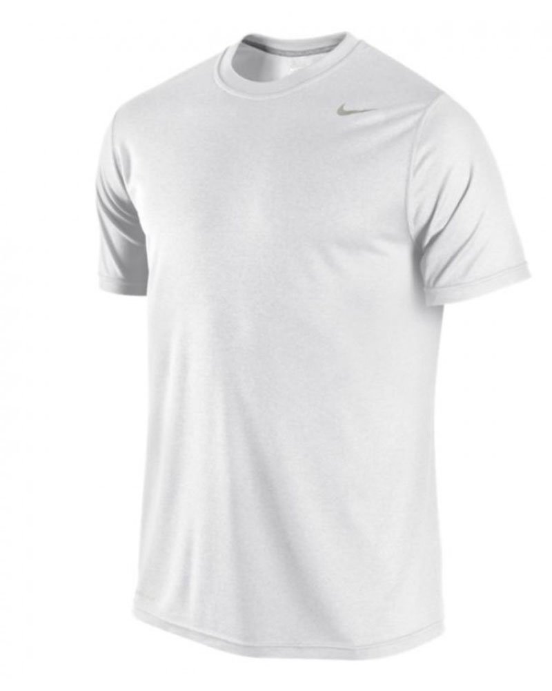 NIKE Legend Men’s Short Sleeved Shirt Poly Top White/Carbon Heather/Matte Size:S — image 1