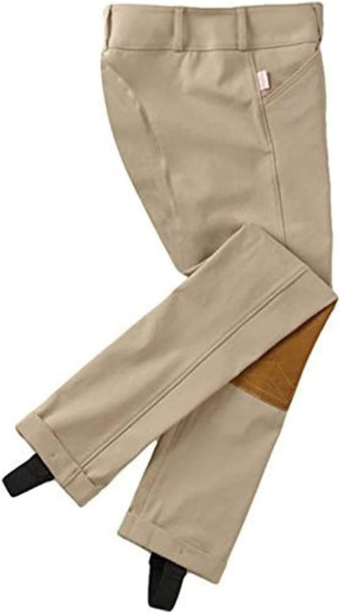 Tailored Sportsman Girls Trophy Hunter Front Zip Jodhpurs (Tan, 20R)