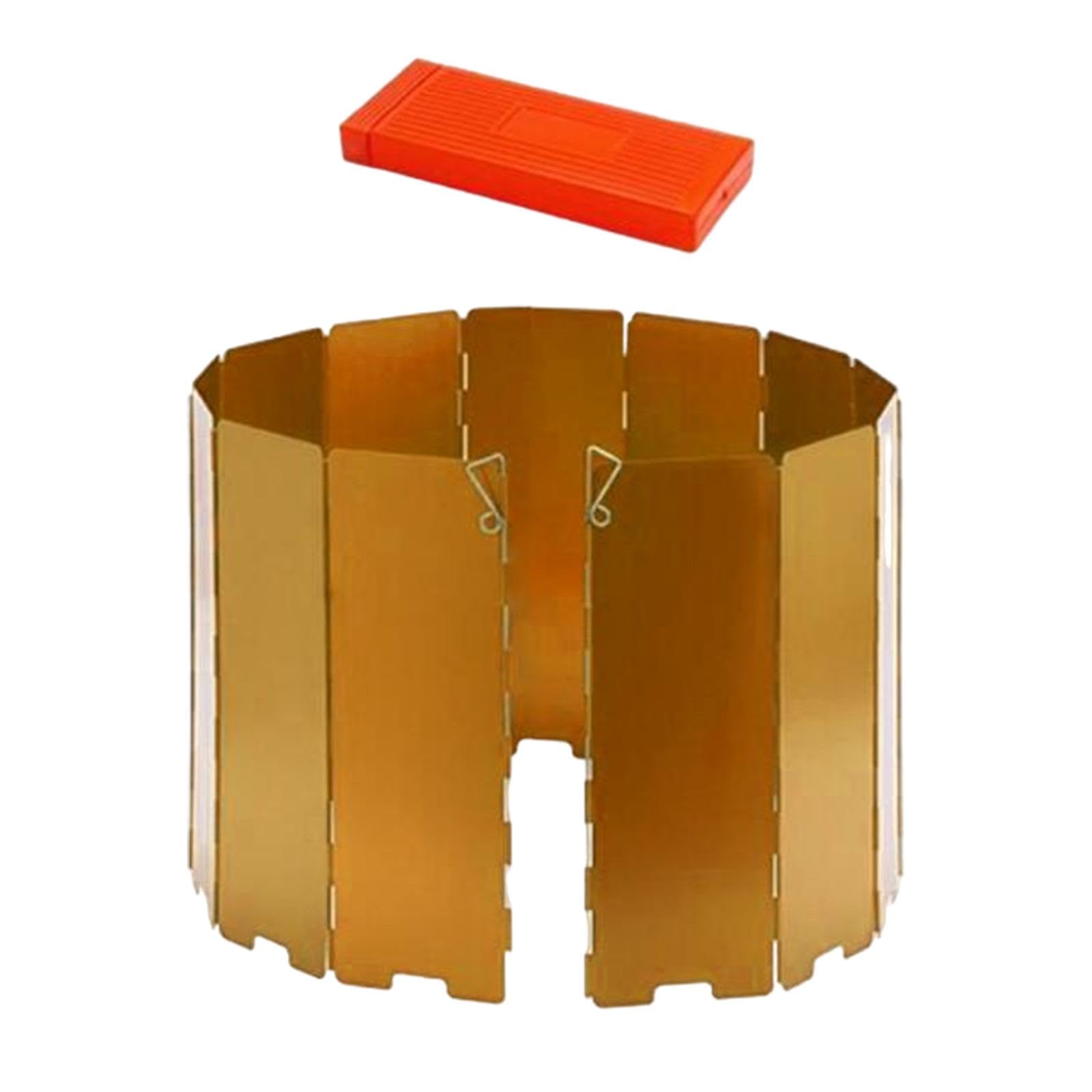 Windscreen Foldable Portable Wind Protection for Cooker Picnic Outdoor Gold|Sporting Goods|Outdoor Sports|Camping & Hiking|Camping Cooking Supplies|Camping Cookware|1 Outdoor Windscreen-image-7