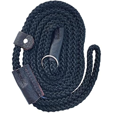 Sporting Saint Country Classic - 1.5m Slip Lead (Black, Leather) Cover