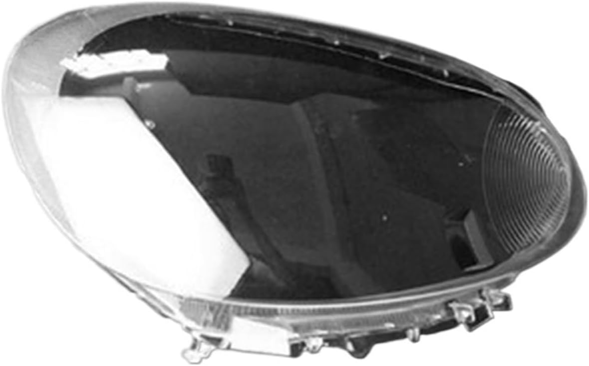 Compatible for Nissan for March 2010-2015 Front Car Protective Headlight Glass Lens Cover Shade Shell Auto Transparent Light Housing Lamp (Right)