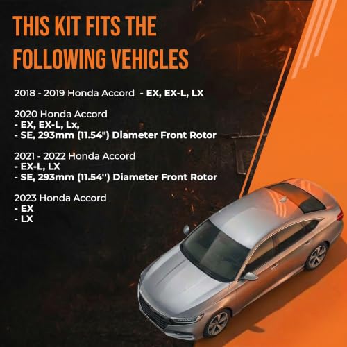Image of Max Advanced Brakes Front & Rear Brake Kit For Honda Accord