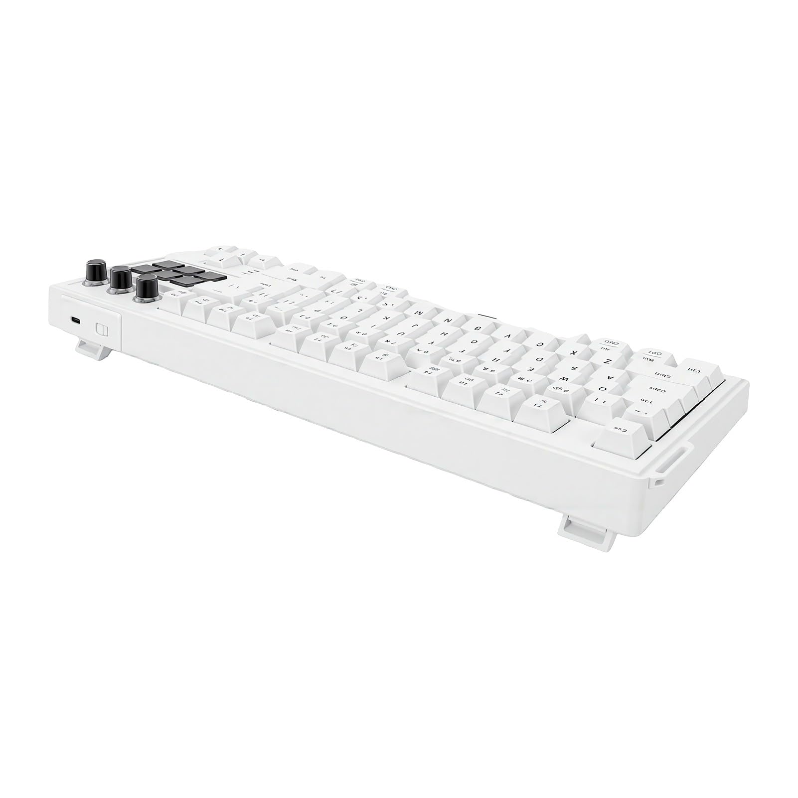 78-klawiszowa Klawiatura Mechaniczna, Podświetlenie RGB, Wymienne Przełączniki czerwone. (WHITE)