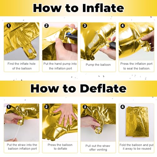 40 Inch Gold HOME Balloon Letters for Housewarming Party Decorations, Large Metallic Gold Chrome New Home Sweet Welcome Balloon Banner Sign for Real Estate Open House Warming Homecoming Party Decor by Lingqiang - Used condition - Image 7