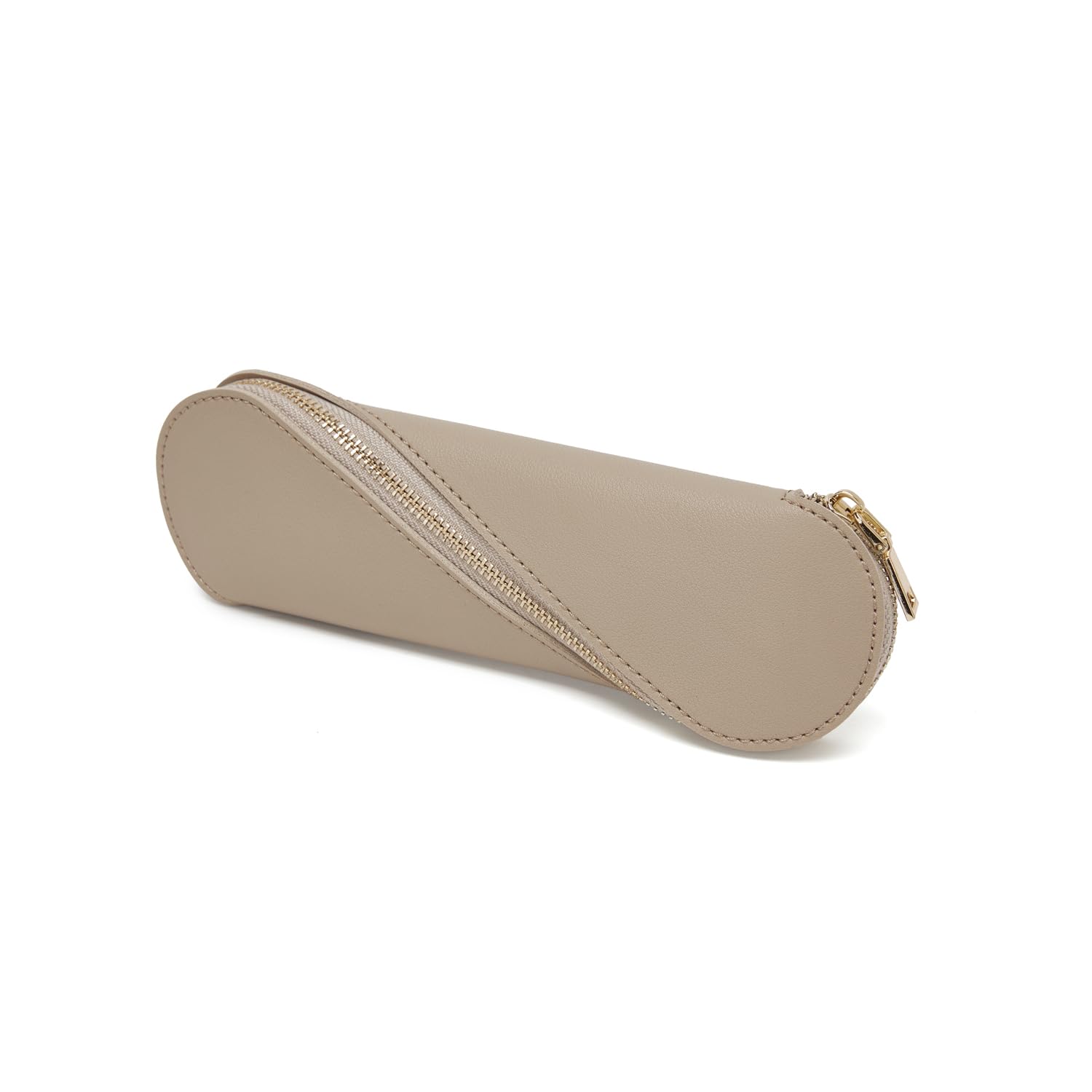 YONBEN Small Pencil Case Pen Holder Zip Pouch Bag (Khaki, FL)