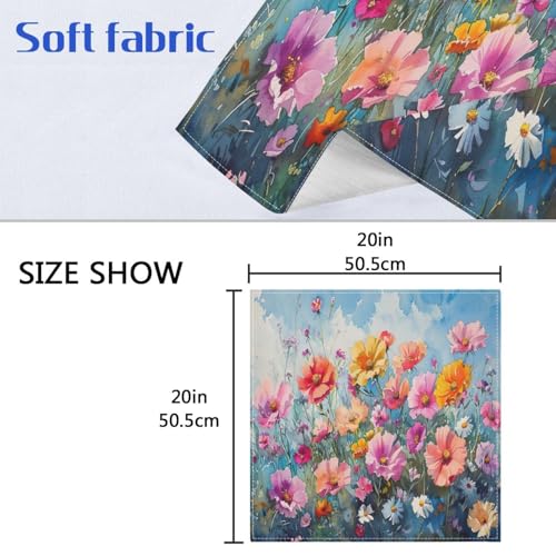 Servilletas de Tela Coloridas Flor Pack de 6 20 x 20 pulg miniatura 7
