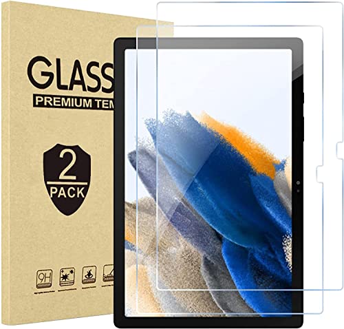 Lnuyefn [2 Pack Samsung Galaxy Tab A8 Screen Protector 10.5 Inch (Model SM-X200/X205/X207) Tempered Glass Film Guard for Tab A8 2022 Release Anti-Scratch/Bubble Free Compatible S Pen