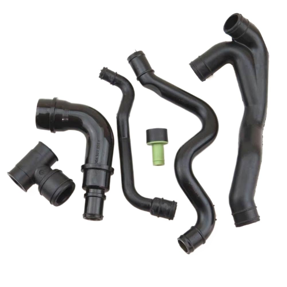 Wwtkckqfc Onecolor Engine Crankcase Ventilation Vent Exhaust Hose Kit 06A103221ah 06A103213af 035103245G 058103274 Compatible With Vw Golf4 Mk4 A3 1.8T