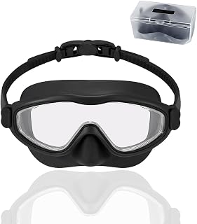 PROBEROS® Premium Swimming Goggles for Men & Women, 2-in-1 Wide View Goggles UV Protection & Anti-Glare Lenses with Anti-C... Price In India