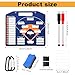 NQEUEPN Baseball Lineup Board, 12.6x11 Inch Magnetic Baseball Erase Board for Dugout Softball Coaches Baseball Training Equipment for Coaching Accessories (Navy blue)