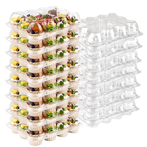 Disposable Cupcake Carrier 12 Pack Cupcake Containers