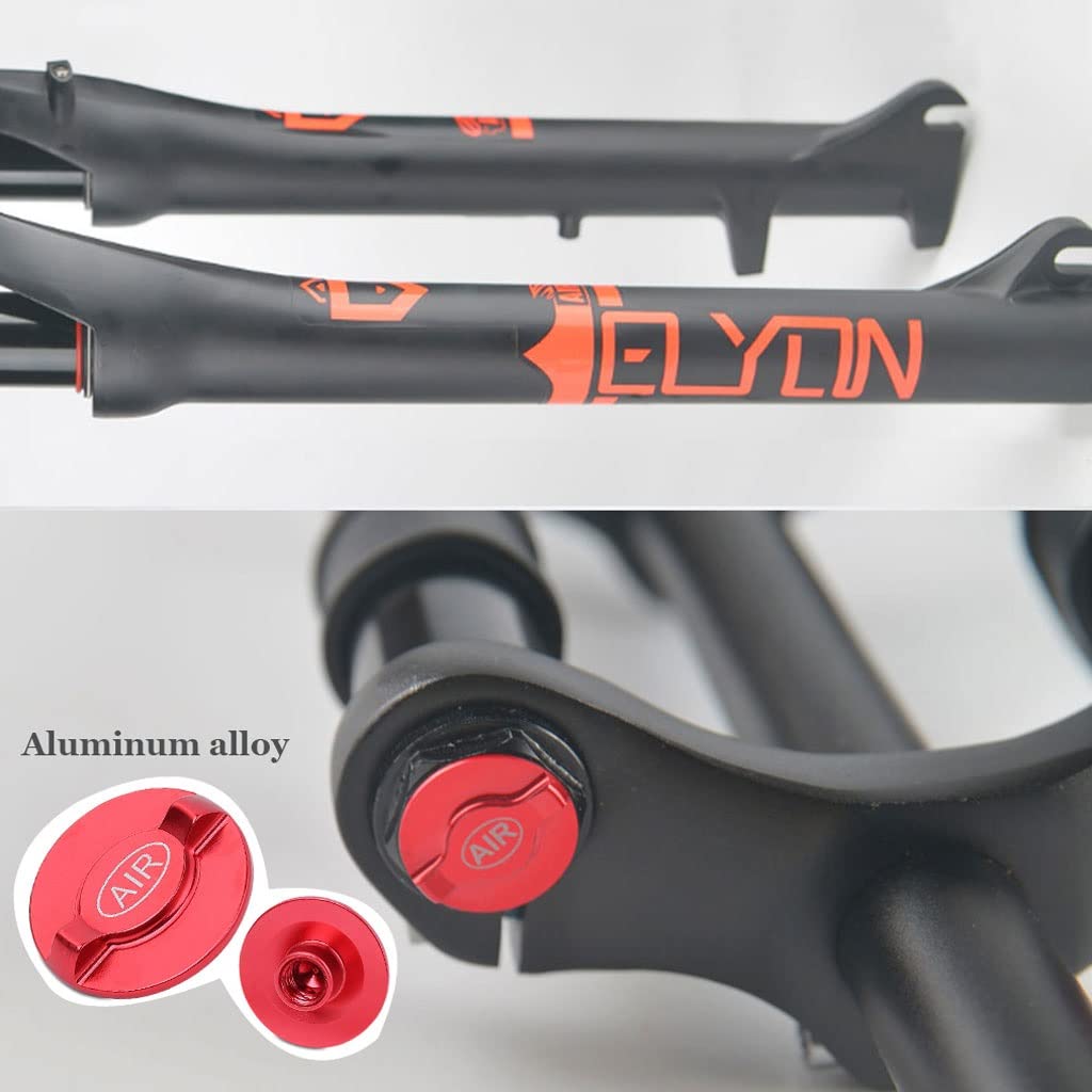 VPPV Forcella Bicicletta Neve/Spiaggia 26 Pollici Viaggia 120 MM, 1-1/8" Sterzo Senza Filettatura Forcelle Anteriori MTB Accessori per Bici per Freno A Disco per Pneumatici da 4,0 Pollici