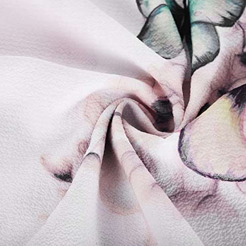 Women T Shirt Dress Casual V Neck Floral Print Maxi Dresses Button Down Flowy Boho Beach Sundress Vacation Wear #TOP6