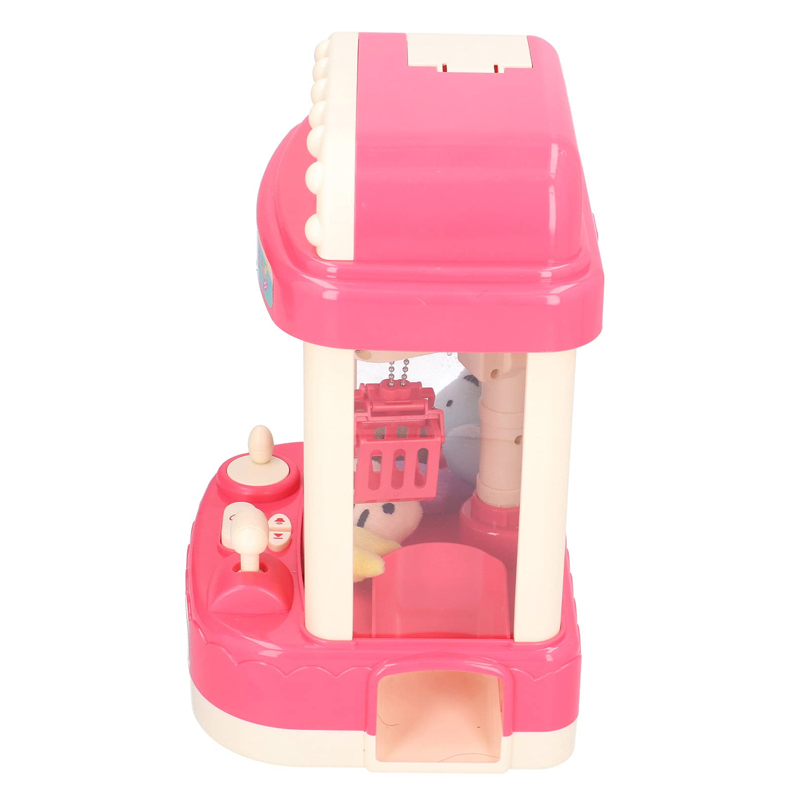 Macchina per Bambole con Artigli per Bambini Divertente Mini Gioco di Presa Giocattolo per Bambini Festa di Compleanno Materiale ABS con Suono e Luce (Mini macchina per bambole rosa