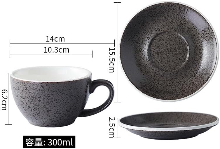 Miniatura 2 de Tazas de café de capuchino vintage, diseño de moca, tazas de café con leche con leche, reutilizables, tazas de café, juegos