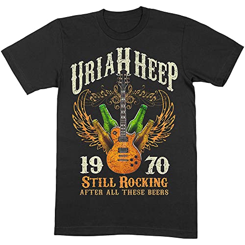 Uriah Heep Still Rocking Official Tee T-Shirt Mens Unisex (Medium) Black