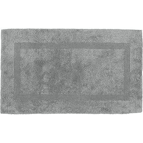 Erwin Müller Badematte, Badteppich Heraklion grau Größe 80x150 cm - Kochfest, für Fußbodenheizung geeignet, 100… – Bild 3