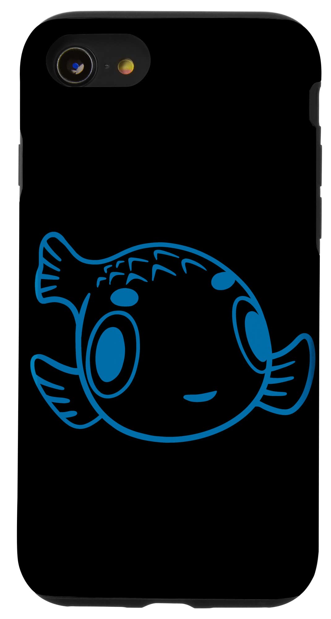 iPhone SE (2020) / 7 / 8 Minimal Puffer fish. Stylized art for bubblefish fans Case
