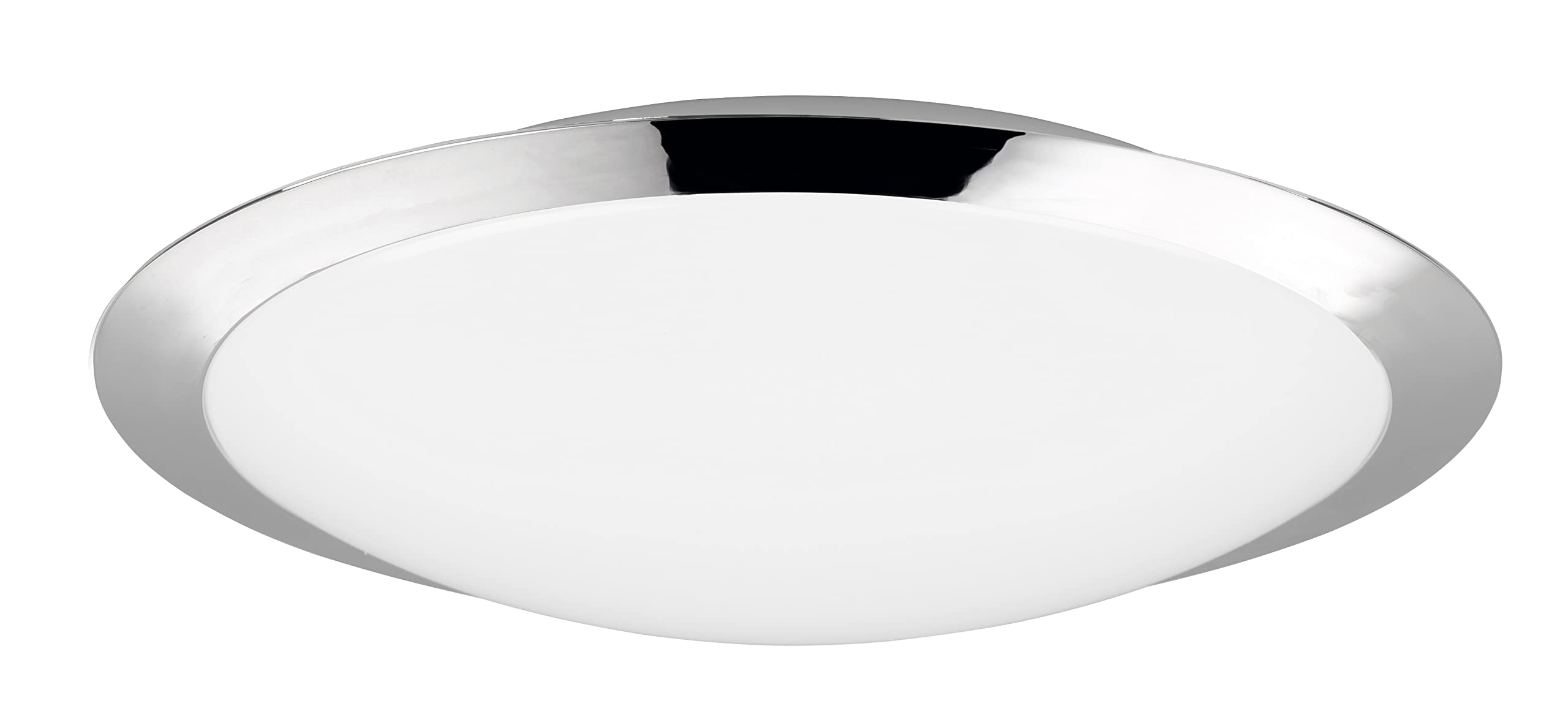 Trio Leuchten LED Bad Deckenleuchte Umberto 680319106, Kunststoff chromfarbig, inklusiv 18.5 Watt LED, Chrom