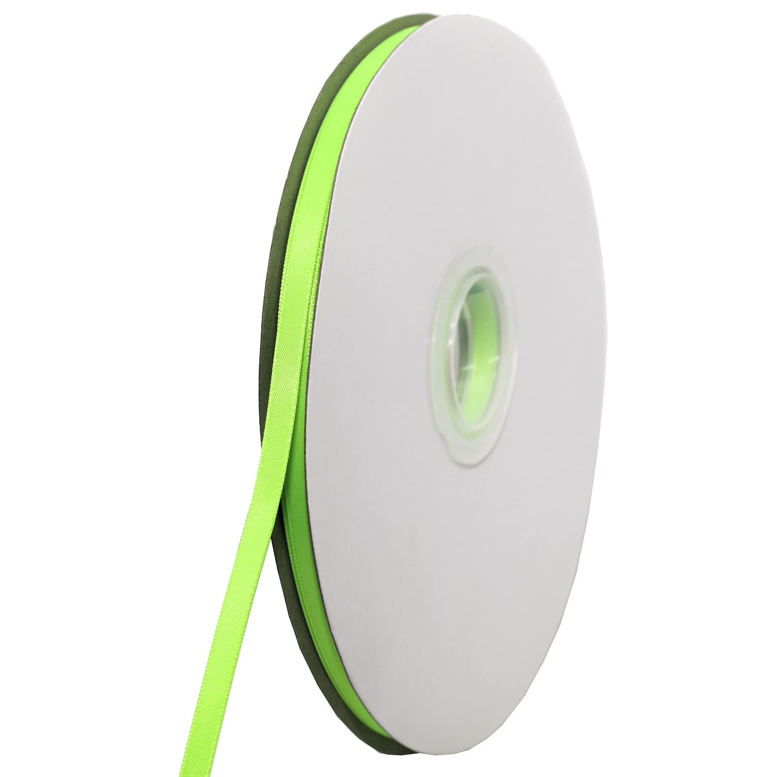 Ruban polyester citron vert résistant et brillant pour créations