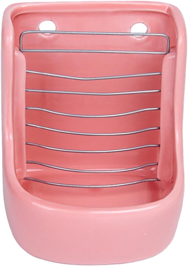 Balacoo Ceramic Rabbit and Chinchilla Feeder, Easy to Use, Anti-Turning