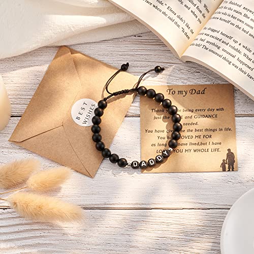 Shonyin Dad Gifts From Daughter, Dad Bracelet For Men, Birthday Christmas Gifts For Dad, Father Daddy Gifts From Daughter Son #TOP3