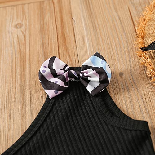 Conjunto de shorts com estampa floral, modelos de verão para meninas, conjunto de duas peças (A, 2 a