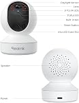 Reolink E1 4MP Indoor WiFi Security Camera - 360° Pan/Tilt Auto Tracking Baby Pet Monitor, AI Person/Pet/Cry Detection, 2-Way Talk, Night Vision, Local Storage, No Subscription, Works w/Alexa & Google