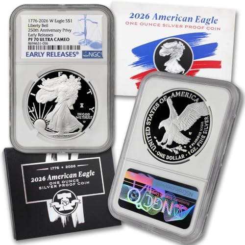 2026 W 1 oz American Silver Eagle Coin PF-70 Ultra Cameo $1 NGC PR70UCAM