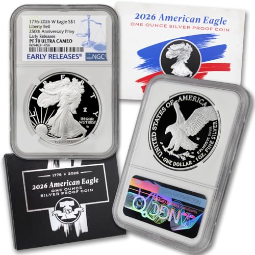 2026 W 1 oz American Silver Eagle Coin PF-70 Ultra Cameo