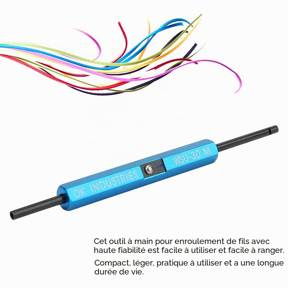 Wrappeur Dewrappeur, Outil D'Enroulement De Fil WSU 30M, Électronique D'Outil D'Enroulement De Fil, Pinces À Dénuder 3 En 1 Fonction Bande D'Enroulement De Fil Monobrin Déballer Outil À