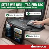ATHLON TOOLS 2X Kindersitzunterlage mit Seitenschutz - Optimale Passform - Isofix kompatibel - Dick gepolstert - für Kindersitze, Babyschalen und Sitzerhöhungen - Patentiertes Design