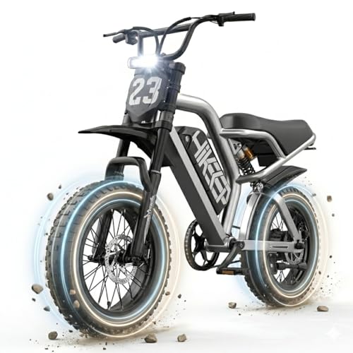 1500W Peak Fat Tire Electric Bike for Adults Teens