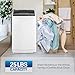 ROVSUN 25LBS Portable Washing Machine, Full-Automatic Electric Laundry Machine with Stainless Steel Drum, Compact Washer and Spin Dryer Combo with Drain Pump for Home, Apartment